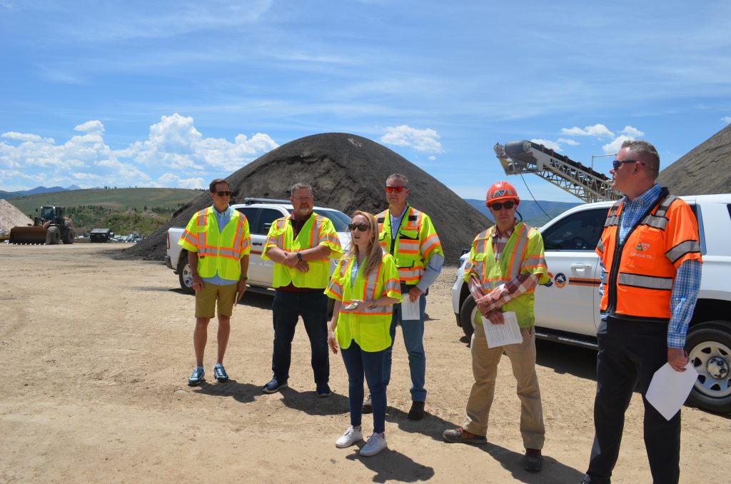 CDOT visits Granby gravel pit to kick off U.S. Highway 40 paving ...